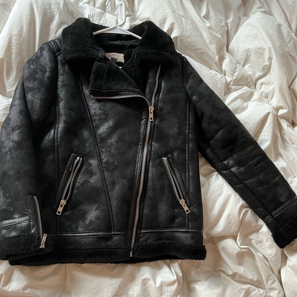 Forever 21 Faux Fur Lined Bomber Jacket